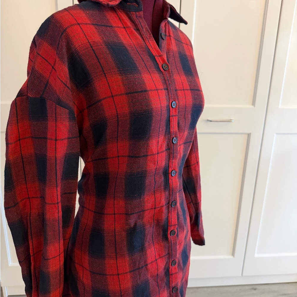 Vici Red and Black Plaid Dress - Picture 5 of 8